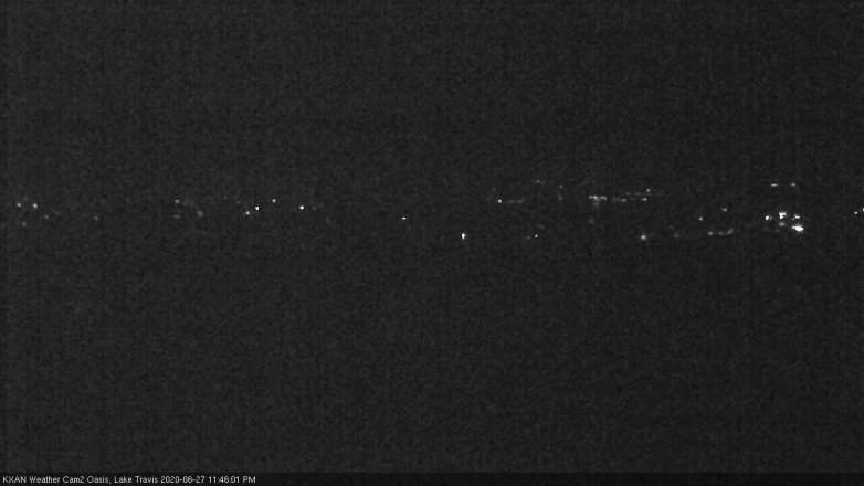 Lake Travis webcam, June 27, 2020 11:45 PM CT