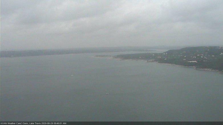 Lake Travis webcam, June 28, 2020 9:45 AM CT