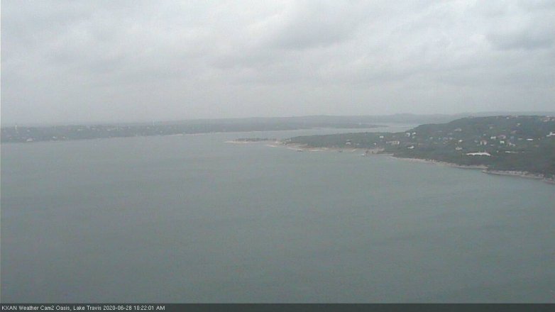 Lake Travis webcam, June 28, 2020 10:25 AM CT