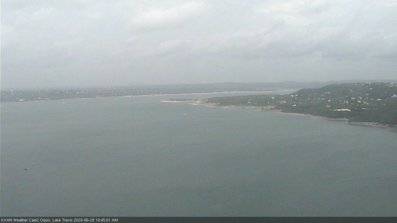Lake Travis webcam, June 28, 2020 10:45 AM CT