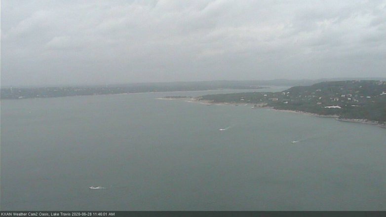 Lake Travis webcam, June 28, 2020 11:45 AM CT