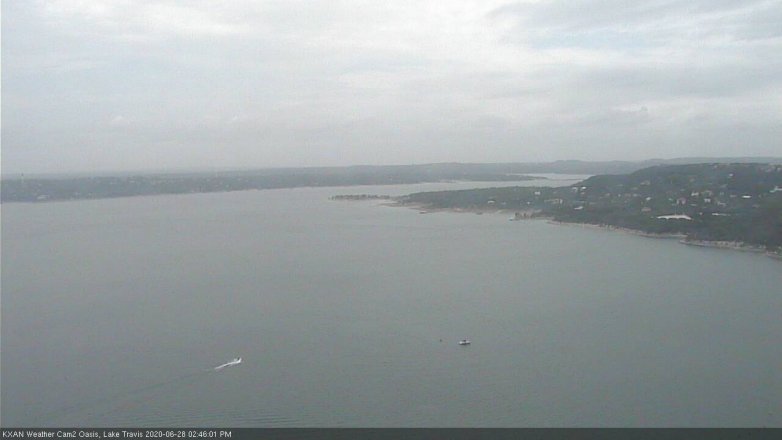 Lake Travis webcam, June 28, 2020 2:45 PM CT