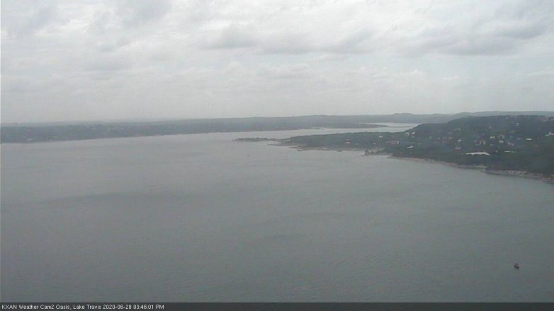 Lake Travis webcam, June 28, 2020 3:45 PM CT