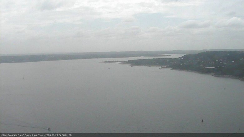 Lake Travis webcam, June 28, 2020 4:00 PM CT