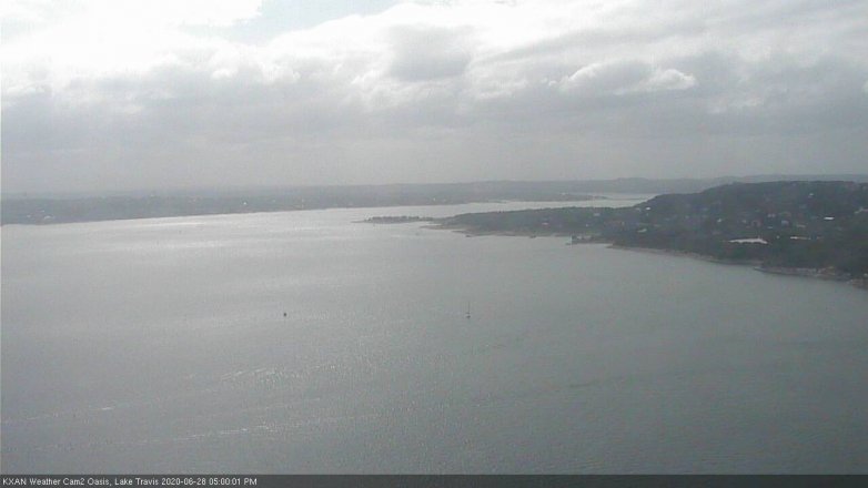 Lake Travis webcam, June 28, 2020 5:00 PM CT