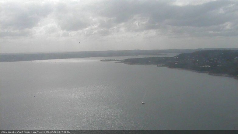 Lake Travis webcam, June 28, 2020 5:25 PM CT