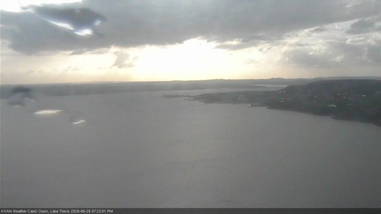 Lake Travis webcam, June 28, 2020 7:25 PM CT