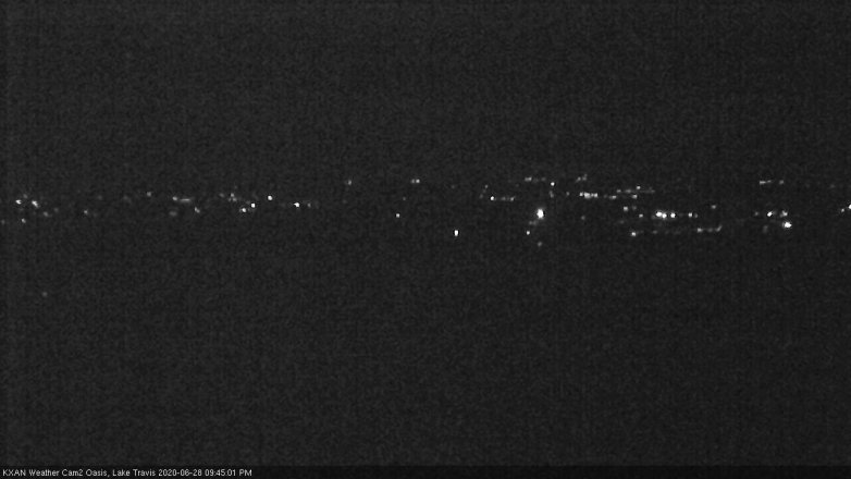 Lake Travis webcam, June 28, 2020 9:45 PM CT
