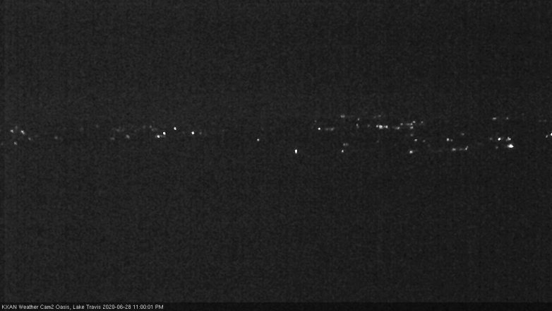 Lake Travis webcam, June 28, 2020 11:00 PM CT