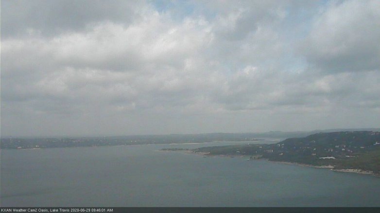 Lake Travis webcam, June 29, 2020 9:45 AM CT