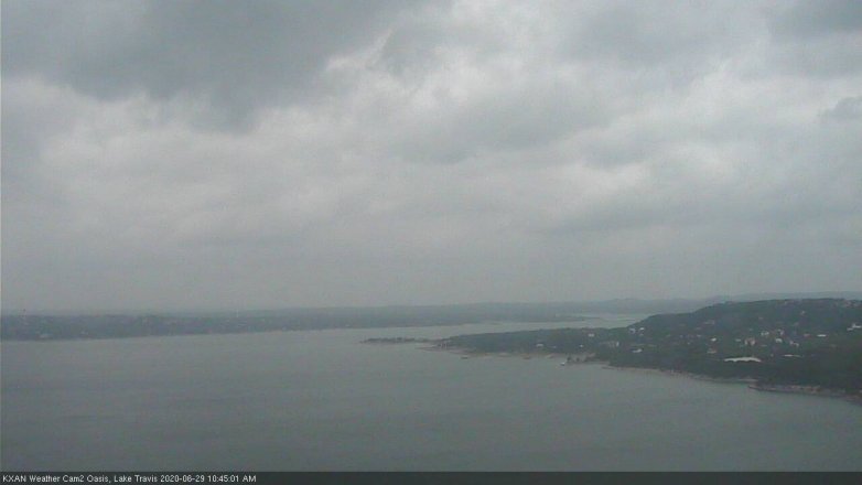 Lake Travis webcam, June 29, 2020 10:45 AM CT