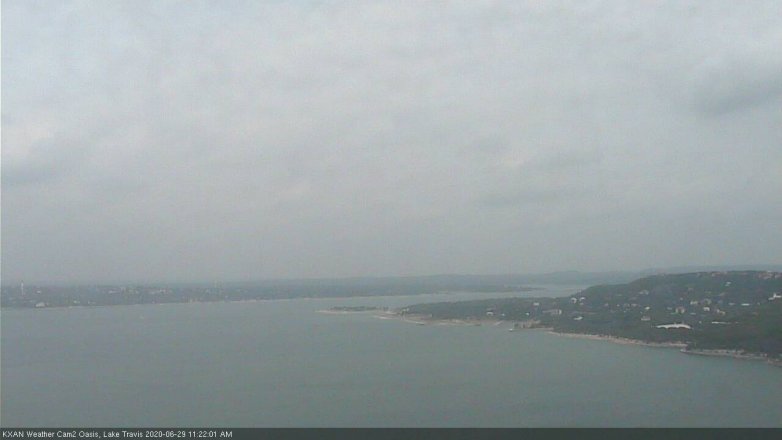 Lake Travis webcam, June 29, 2020 11:25 AM CT