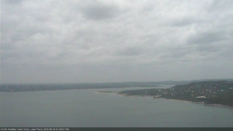 Lake Travis webcam, June 29, 2020 1:45 PM CT