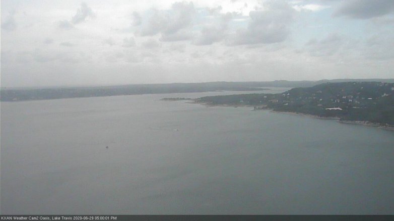 Lake Travis webcam, June 29, 2020 5:00 PM CT