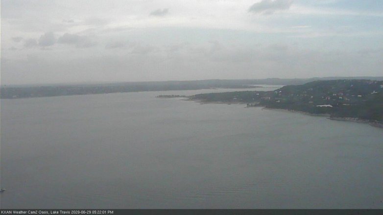 Lake Travis webcam, June 29, 2020 5:25 PM CT