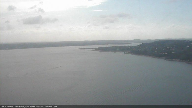 Lake Travis webcam, June 29, 2020 5:45 PM CT