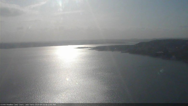 Lake Travis webcam, June 29, 2020 6:25 PM CT