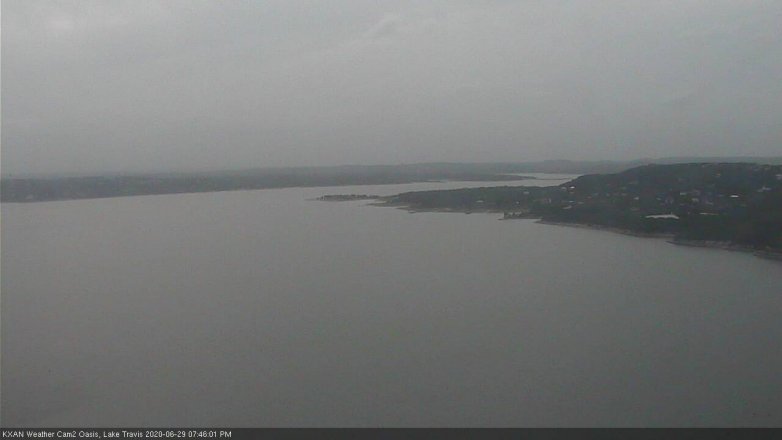 Lake Travis webcam, June 29, 2020 7:45 PM CT