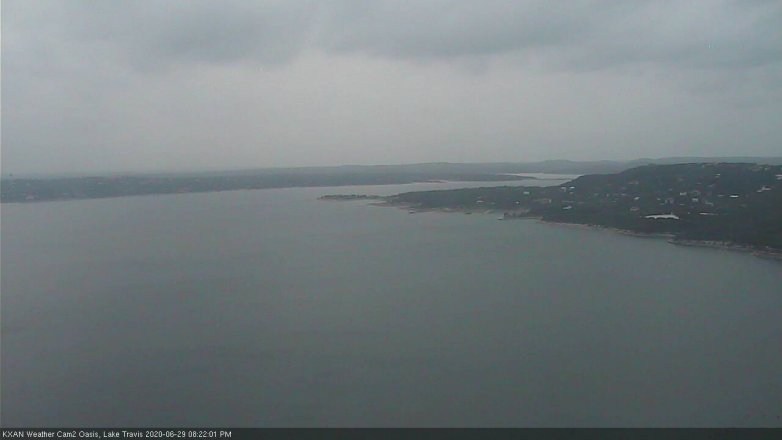 Lake Travis webcam, June 29, 2020 8:25 PM CT