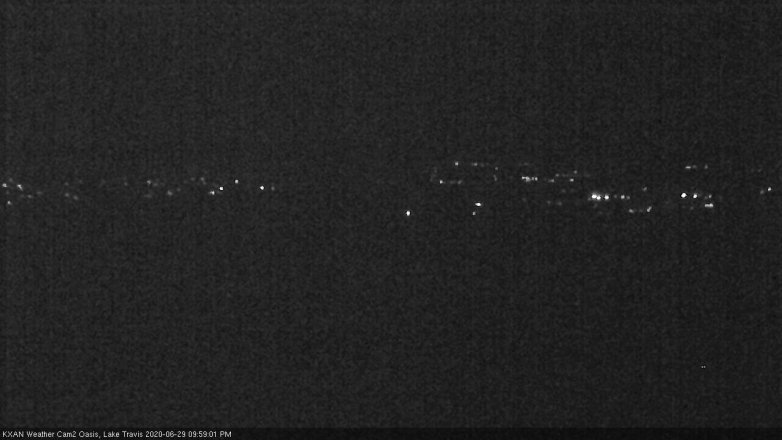 Lake Travis webcam, June 29, 2020 10:00 PM CT