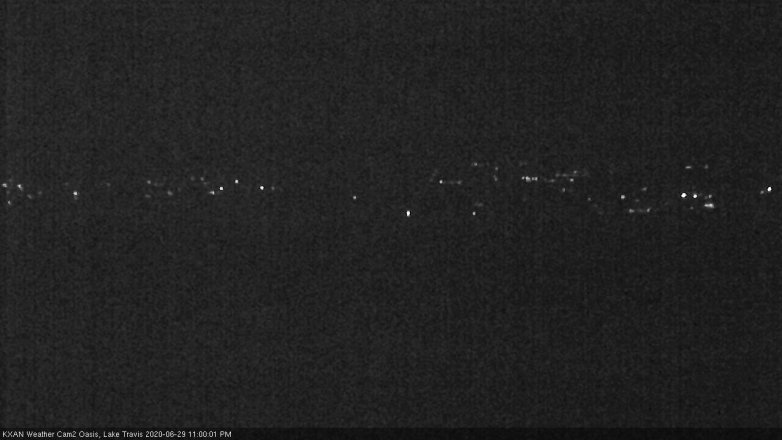 Lake Travis webcam, June 29, 2020 11:00 PM CT