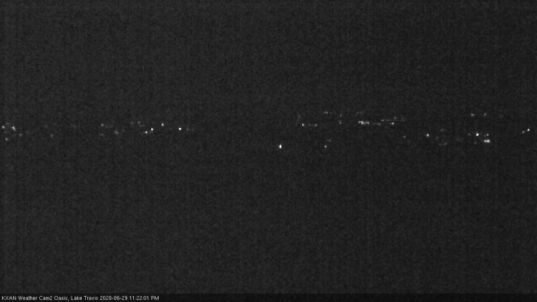 Lake Travis webcam, June 29, 2020 11:25 PM CT