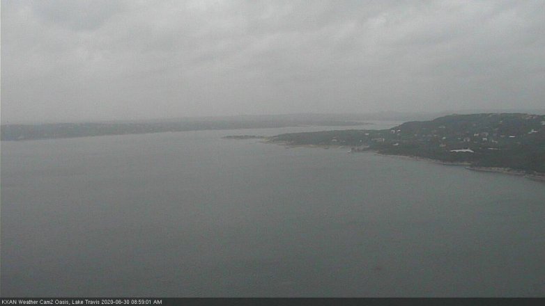 Lake Travis webcam, June 30, 2020 9:00 AM CT