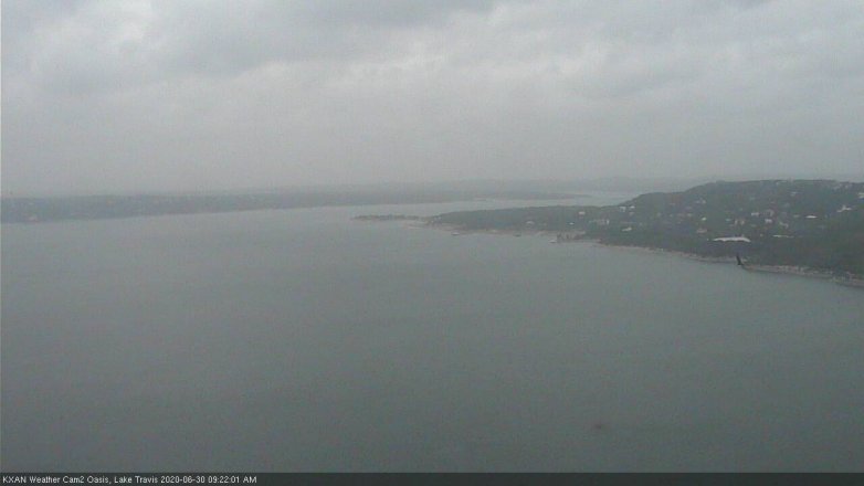 Lake Travis webcam, June 30, 2020 9:25 AM CT