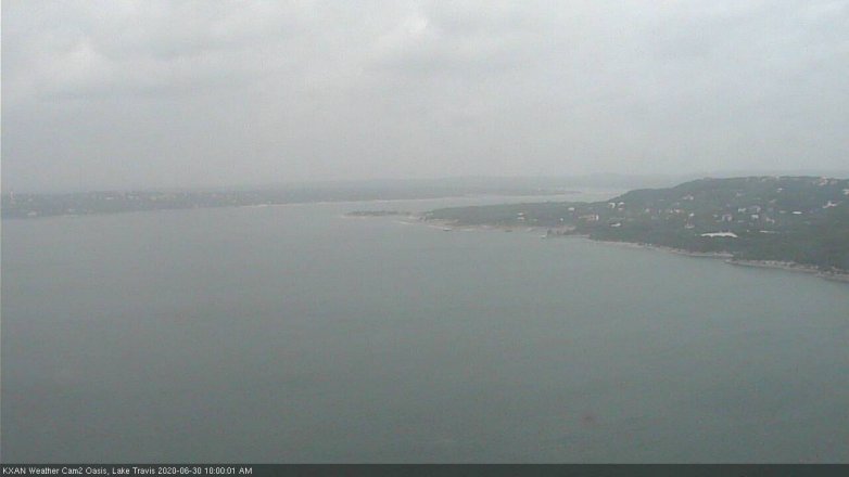 Lake Travis webcam, June 30, 2020 10:00 AM CT