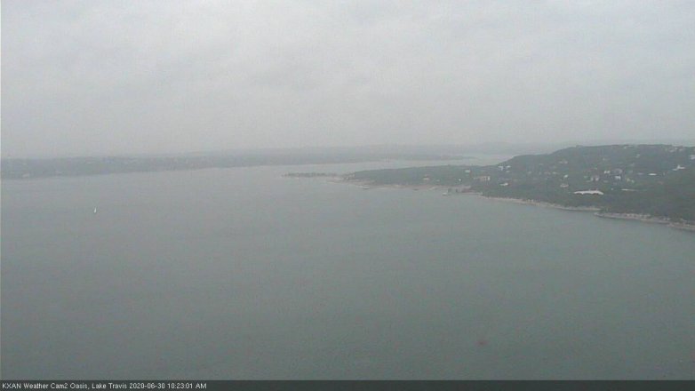 Lake Travis webcam, June 30, 2020 10:25 AM CT