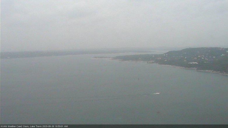 Lake Travis webcam, June 30, 2020 11:00 AM CT