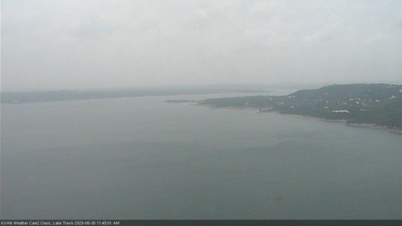 Lake Travis webcam, June 30, 2020 11:45 AM CT