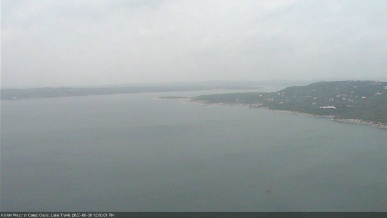 Lake Travis webcam, June 30, 2020 12:00 PM CT