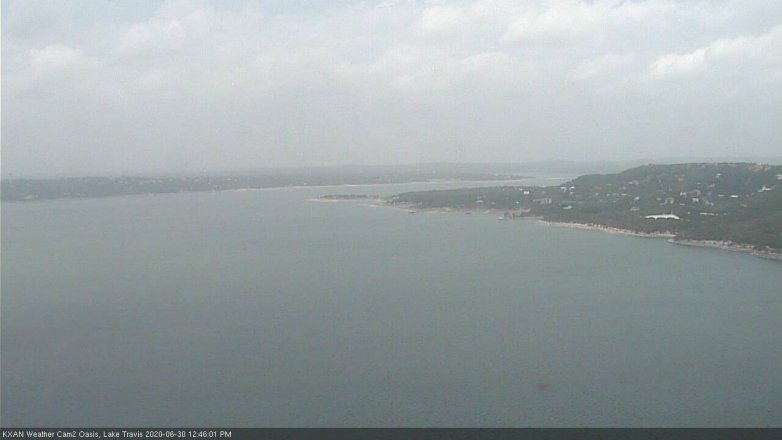 Lake Travis webcam, June 30, 2020 12:45 PM CT