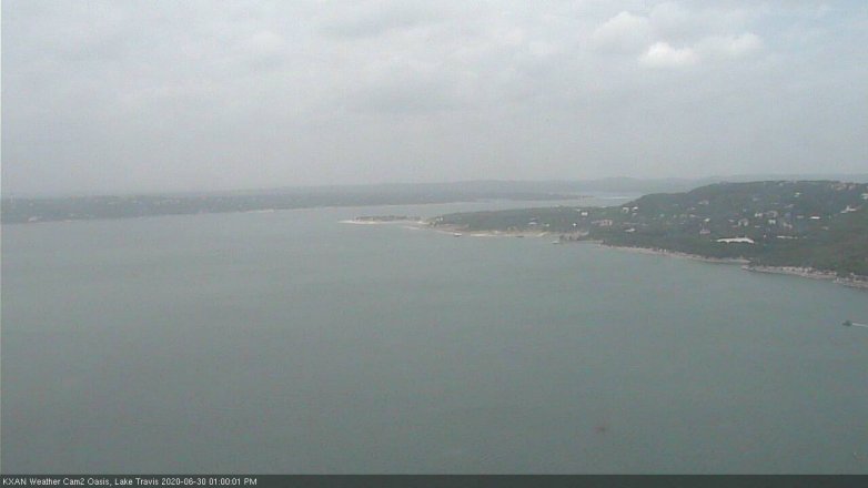 Lake Travis webcam, June 30, 2020 1:00 PM CT