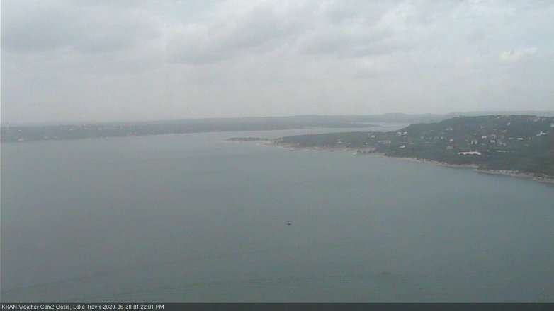 Lake Travis webcam, June 30, 2020 1:25 PM CT