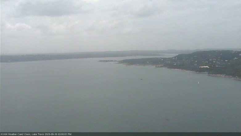 Lake Travis webcam, June 30, 2020 3:00 PM CT