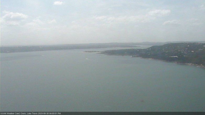 Lake Travis webcam, June 30, 2020 4:00 PM CT