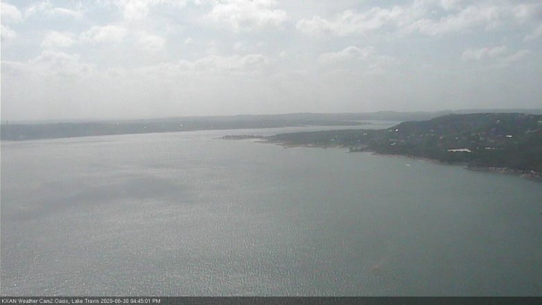 Lake Travis webcam, June 30, 2020 4:45 PM CT