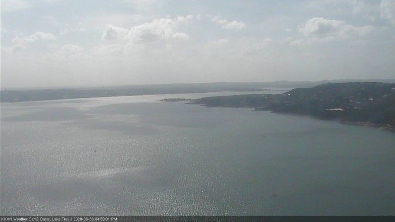 Lake Travis webcam, June 30, 2020 5:00 PM CT