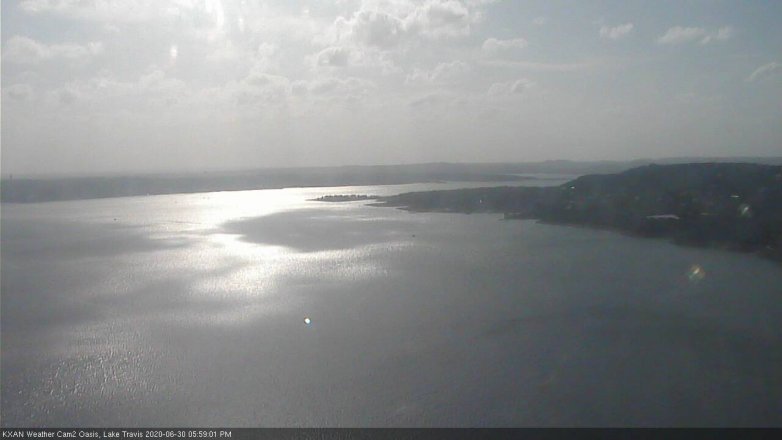 Lake Travis webcam, June 30, 2020 6:00 PM CT