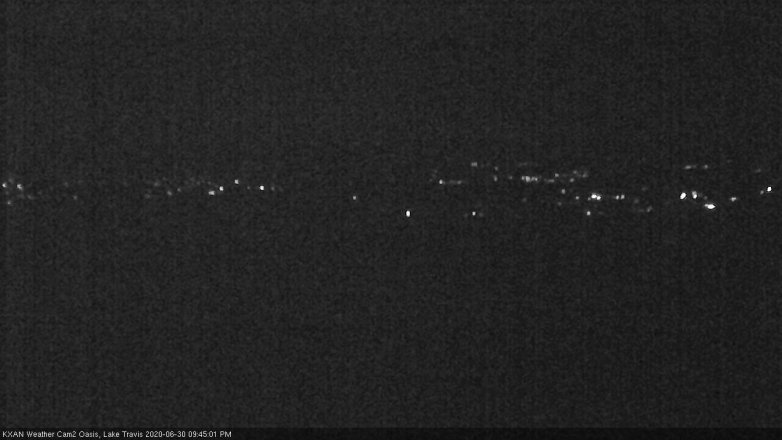 Lake Travis webcam, June 30, 2020 9:45 PM CT