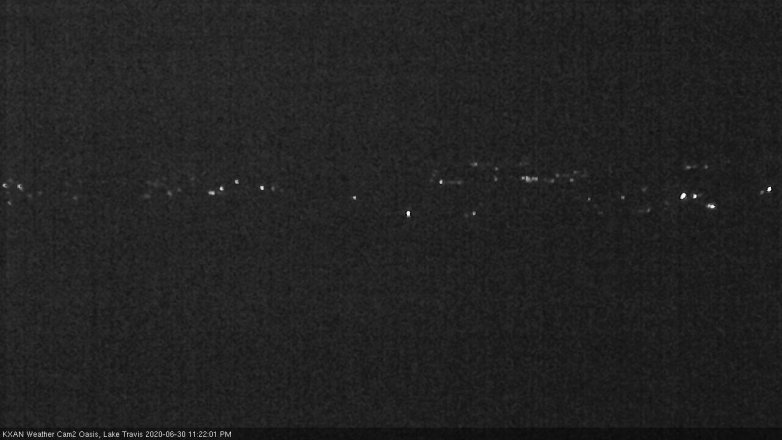 Lake Travis webcam, June 30, 2020 11:25 PM CT