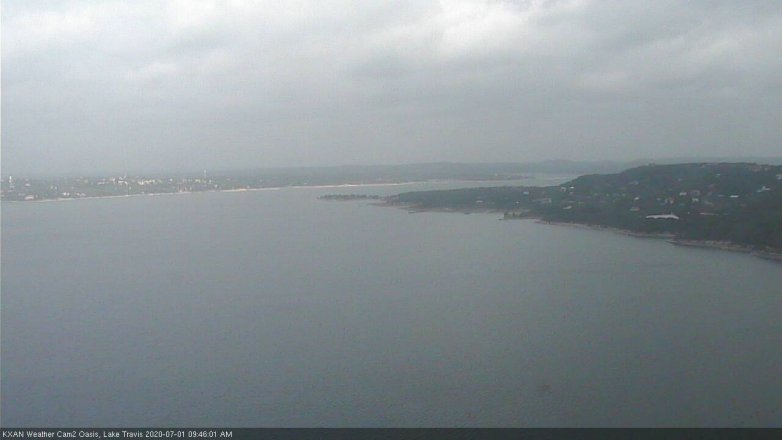 Lake Travis webcam, July 1, 2020 9:45 AM CT