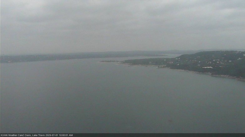 Lake Travis webcam, July 1, 2020 10:00 AM CT