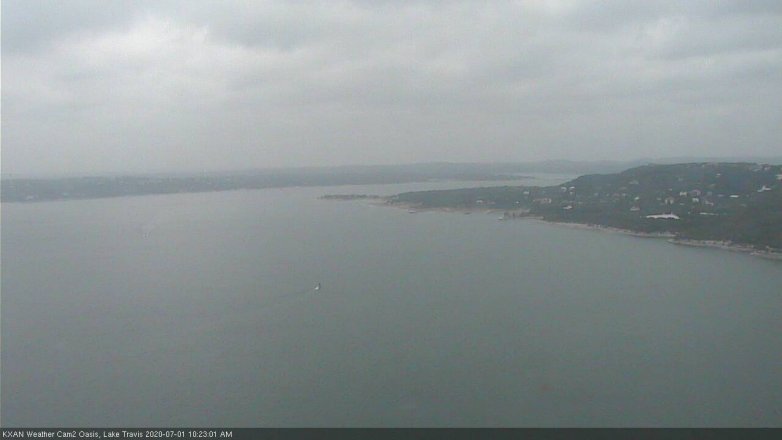 Lake Travis webcam, July 1, 2020 10:25 AM CT