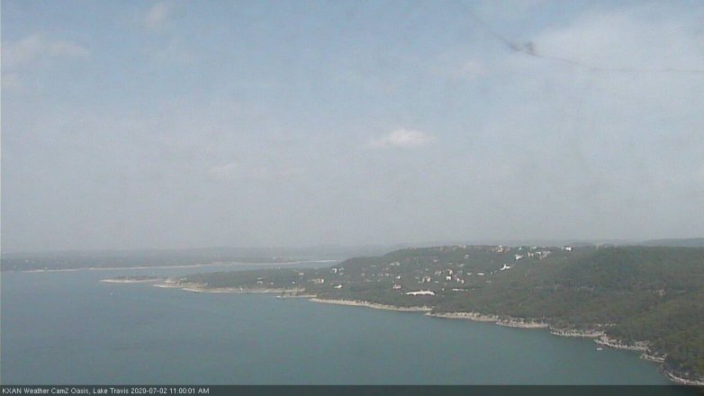 Lake Travis webcam, July 2, 2020 11:00 AM CT