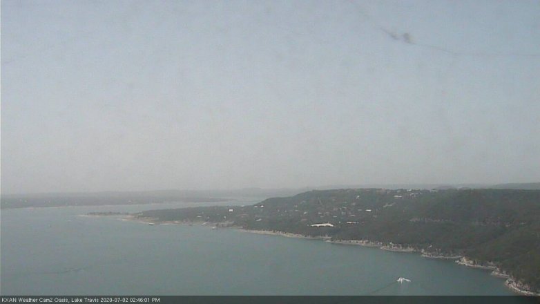 Lake Travis webcam, July 2, 2020 2:45 PM CT