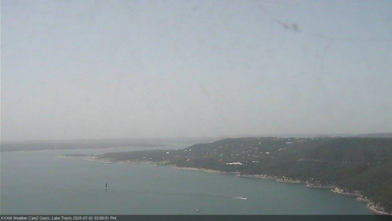 Lake Travis webcam, July 2, 2020 3:00 PM CT
