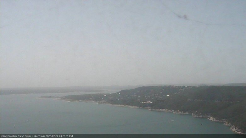 Lake Travis webcam, July 2, 2020 3:25 PM CT